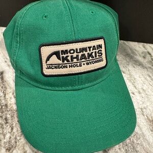 Mountain Khakis Emerald Green Hat cap Velcro adjustable